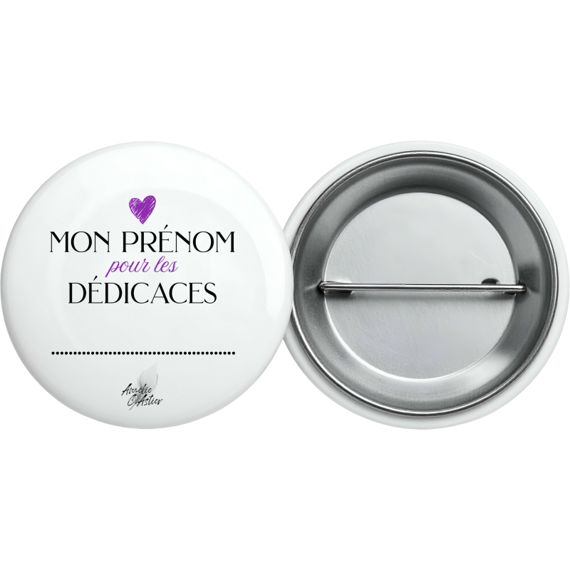 Badge personnalisable MON PRENOM
